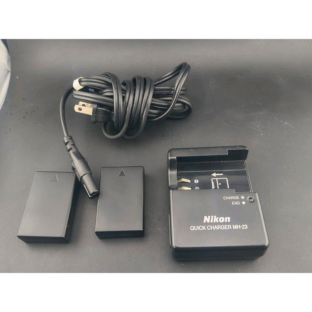 Genuine Nikon MH-23 Quick Charger & (2) EN-EL9 Batteries Bundle OEM Tested